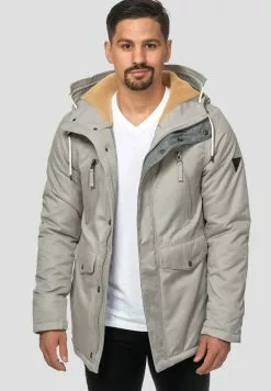INDICODE JEANS Parka - Light Grey