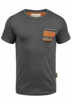 INDICODE JEANS IDPAXTON - T-shirt Imprimé - Mottled Dark Grey -INDICODE JEANS Boutique 3549971a2ed944beb75268546ae714a9