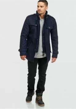 INDICODE JEANS BRANDAN - Manteau Court - Dark Blue -INDICODE JEANS Boutique 3564904ccdf44e53a6aca7299af2df67