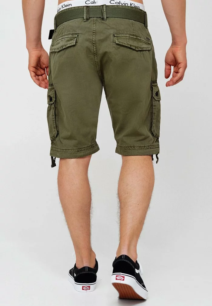 INDICODE JEANS CARGO ABNER - Short - Army 3 INDICODE JEANS CARGO ABNER - Short - Army – Image 3