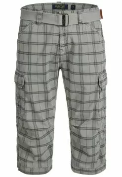 INDICODE JEANS MIT GÜRTEL NICOLAS - Short - Light Grey -INDICODE JEANS Boutique 36549019f5954bd39e01c342db602a4d