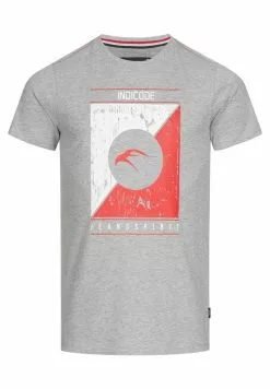 INDICODE JEANS LEONARDO - T-shirt Imprimé - Grey Mix