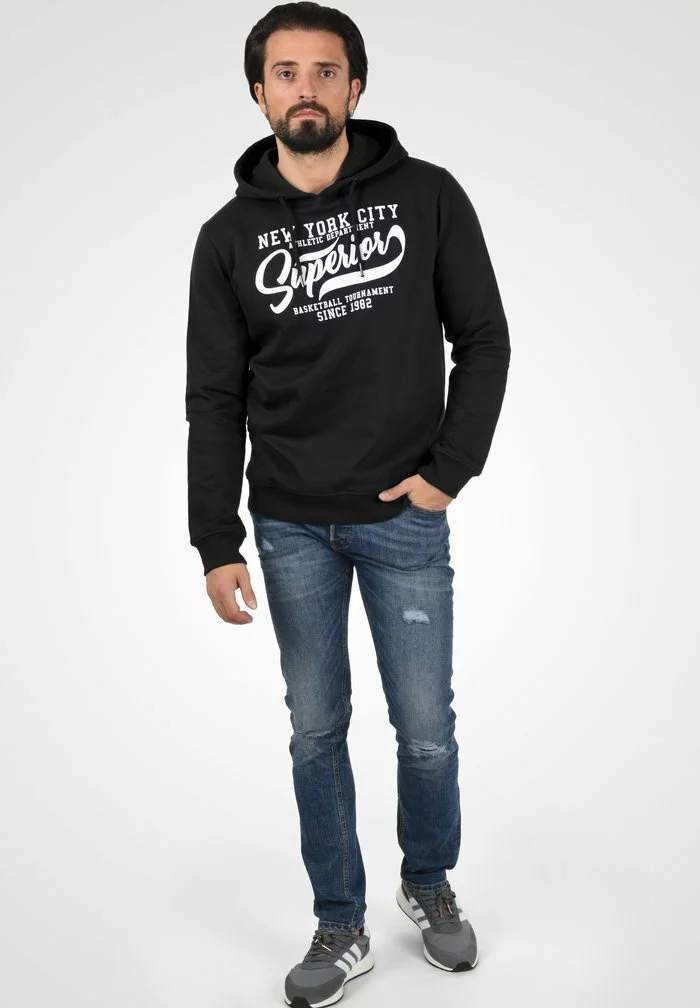 INDICODE JEANS IDGALILERI - Sweat à Capuche - Black 2 INDICODE JEANS IDGALILERI - Sweat à Capuche - Black – Image 2