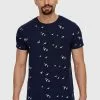 INDICODE JEANS MCFARLAND - T-shirt Imprimé - Navy