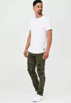 INDICODE JEANS ROTH - Jean Slim - Army -INDICODE JEANS Boutique 36fd23b88dd1411ab7378e5512c034a0