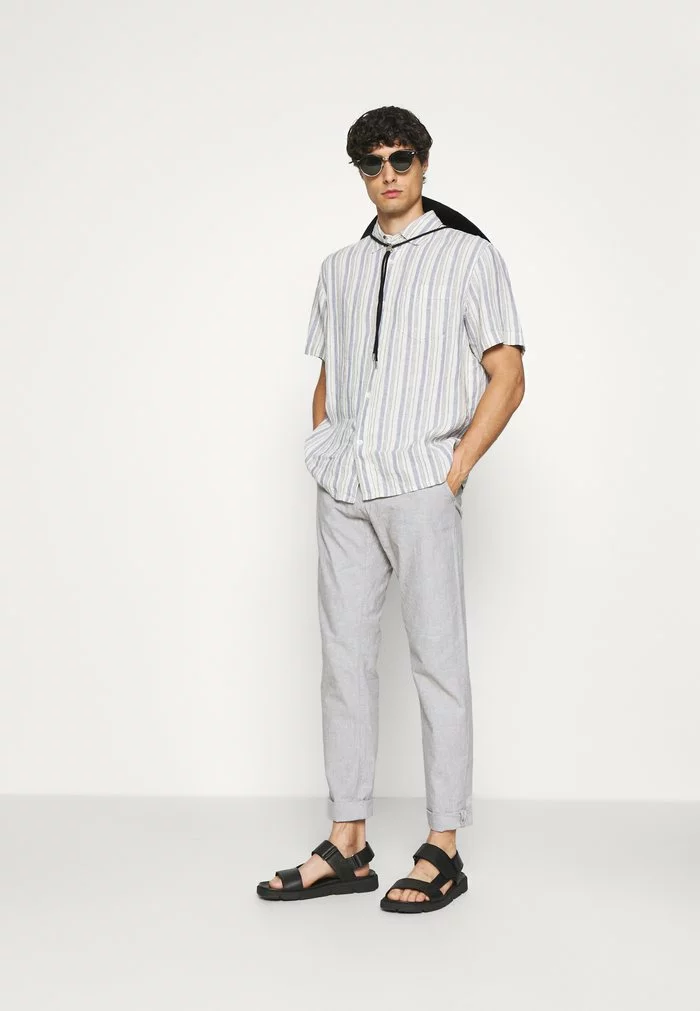 INDICODE JEANS GALLEGOS - Pantalon Classique - Grey 2 INDICODE JEANS GALLEGOS - Pantalon Classique - Grey – Image 2