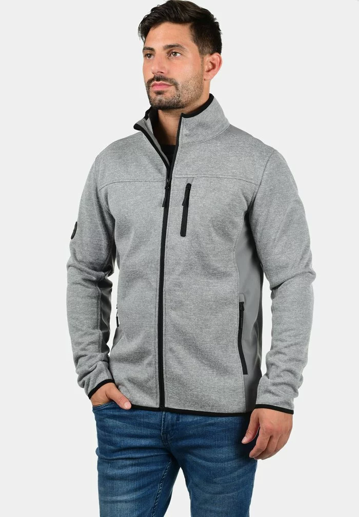 INDICODE JEANS IDESHER - Sweat à Capuche Zippé - Grey Mix 1 INDICODE JEANS IDESHER - Sweat à Capuche Zippé - Grey Mix