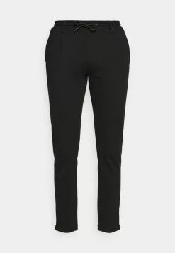INDICODE JEANS EBERLEIN WITH ROLLED UP - Pantalon Classique - Black -INDICODE JEANS Boutique 39db88de102d495e98e84b90cdd52bf5