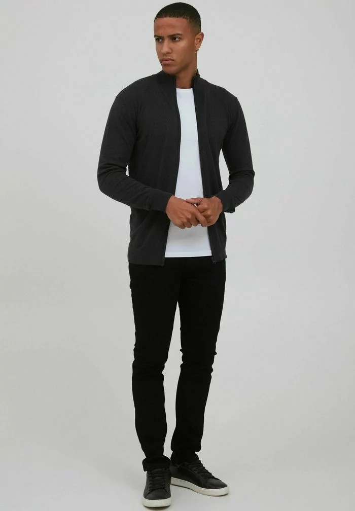 INDICODE JEANS IDBADI - Gilet - Charcoal Mix 2 INDICODE JEANS IDBADI - Gilet - Charcoal Mix – Image 2