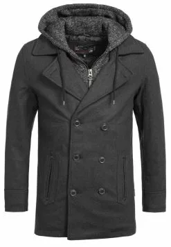 INDICODE JEANS Manteau Court - Anthracite -INDICODE JEANS Boutique 3a2b30344ab94f3f9518101a178453af