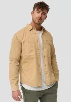 INDICODE JEANS LANGARM - Chemise - Tan -INDICODE JEANS Boutique 3a630469a2444474b7b033460b75d683