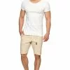 INDICODE JEANS CARVER - Short En Jean - Beige