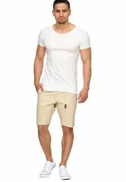 INDICODE JEANS CARVER - Short En Jean - Beige