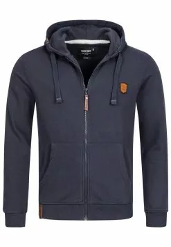 INDICODE JEANS Sweat à Capuche Zippé - Navy -INDICODE JEANS Boutique 3bdefafacf0c4779ab9f035a3ab5c150