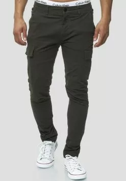 INDICODE JEANS Pantalon Cargo - Anthracite