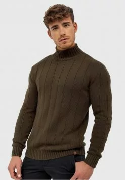 INDICODE JEANS ASPEN - Pullover - Army -INDICODE JEANS Boutique 3dafa3a156064f5aabb3a783516d143c