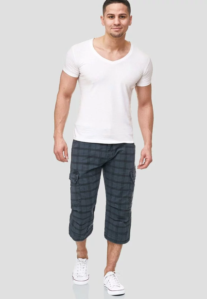 INDICODE JEANS MIT GÜRTEL NICOLAS - Short - Navy 2 INDICODE JEANS MIT GÜRTEL NICOLAS - Short - Navy – Image 2