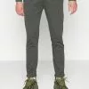 INDICODE JEANS EBERLEIN WITH ROLLED UP - Pantalon Classique - Charcoal Mix