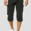 INDICODE JEANS MIT GÜRTEL NICOLAS - Short - Black