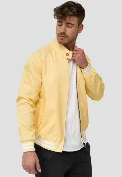 INDICODE JEANS AYSER - Blouson Bomber - Pale Banana -INDICODE JEANS Boutique 43414bb8929041ea88f947dc6afaed3d