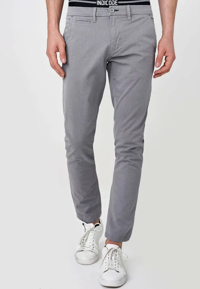 INDICODE JEANS CREED - Chino - Lt Grey 1 INDICODE JEANS CREED - Chino - Lt Grey