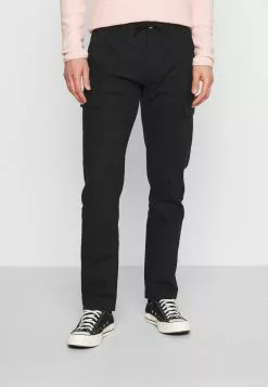 INDICODE JEANS LASSO - Pantalon Cargo - Black