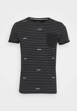 INDICODE JEANS ECKLEY - T-shirt Imprimé - Black -INDICODE JEANS Boutique 440a7c037ac14f84ac6c09ac8a8c86f4