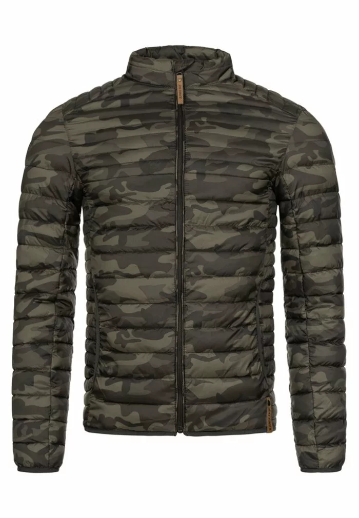 INDICODE JEANS Veste Mi-saison - Mottled Dark Green 9 INDICODE JEANS Veste Mi-saison - Mottled Dark Green – Image 9