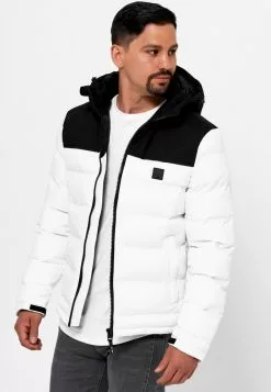 INDICODE JEANS EBERHARDY - Veste D'hiver - Offwhite -INDICODE JEANS Boutique 4495309e059341fda3c6e55767273a26