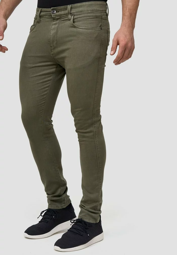 INDICODE JEANS MILOS - Jean Slim - Army 4 INDICODE JEANS MILOS - Jean Slim - Army – Image 4