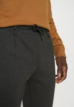 INDICODE JEANS EBERLEIN WITH ROLLED UP - Pantalon Classique - Raven -INDICODE JEANS Boutique 47104d02a7564539b0d837c2e06f53b7