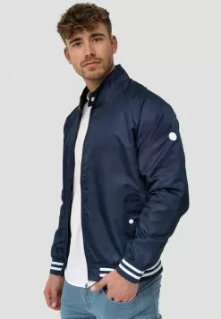 INDICODE JEANS AYSER - Blouson Bomber - Navy -INDICODE JEANS Boutique 474f28b5118f4bc3a53e9132f0dd7a10