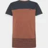 INDICODE JEANS HAMMOND - T-shirt Imprimé - Rootbeer