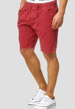 INDICODE JEANS CARVER - Short En Jean - Vermillion