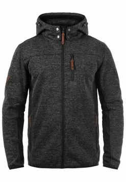 INDICODE JEANS IDGROSVENOR - Sweat à Capuche Zippé - Charcoal -INDICODE JEANS Boutique 4a37f5b39f4e4f3696569eb1bd24fda6