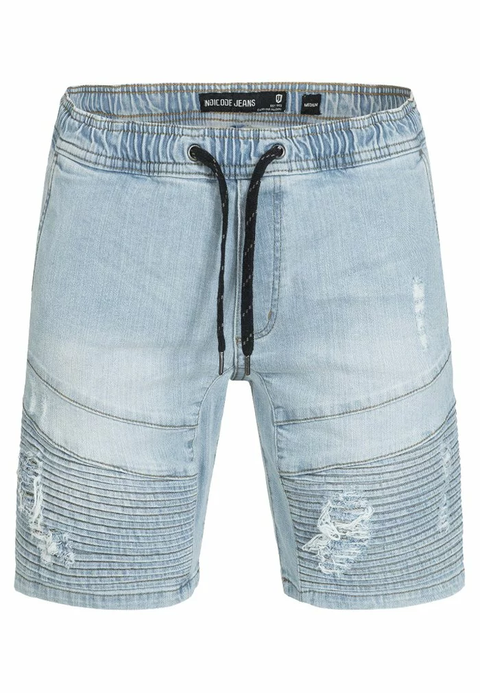 INDICODE JEANS MIT ELASTISC - Short En Jean - Blue 4 INDICODE JEANS MIT ELASTISC - Short En Jean - Blue â Image 4