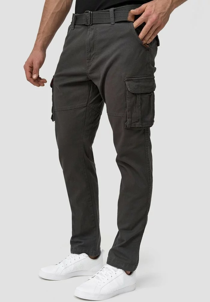 INDICODE JEANS MATHEN - Pantalon Cargo - Raven 3 INDICODE JEANS MATHEN - Pantalon Cargo - Raven – Image 3
