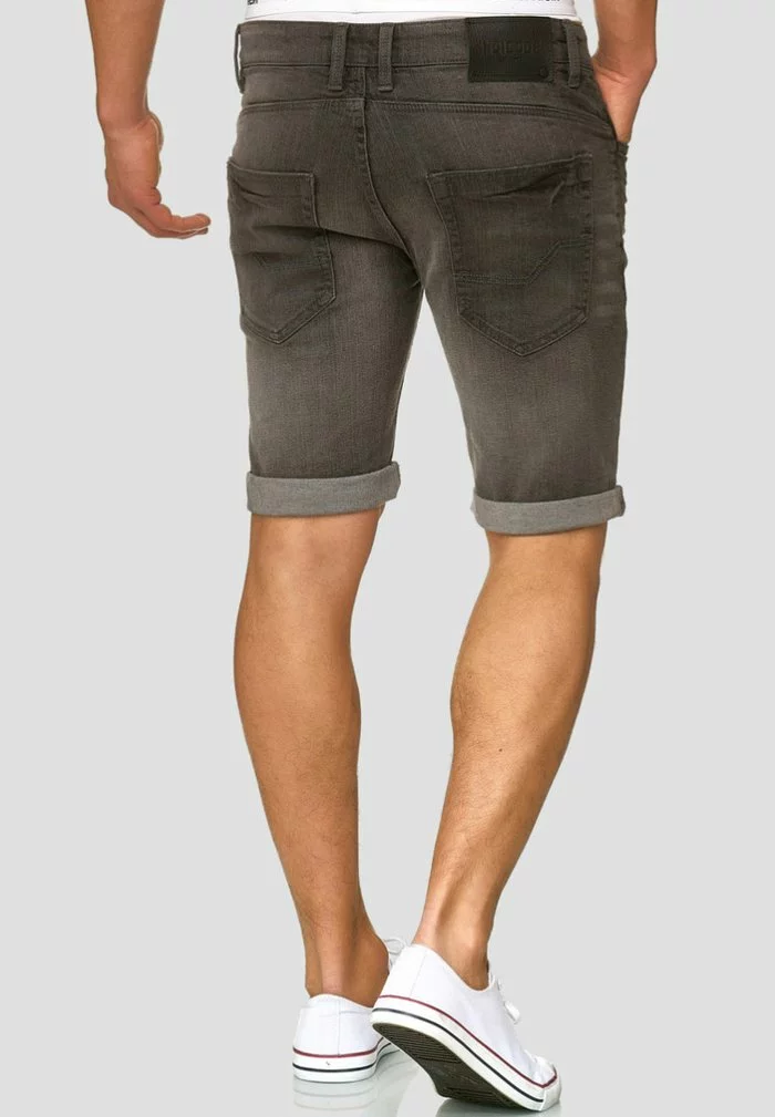 INDICODE JEANS CUBA CADEN - Short En Jean - Dark Grey 3 INDICODE JEANS CUBA CADEN - Short En Jean - Dark Grey â Image 3