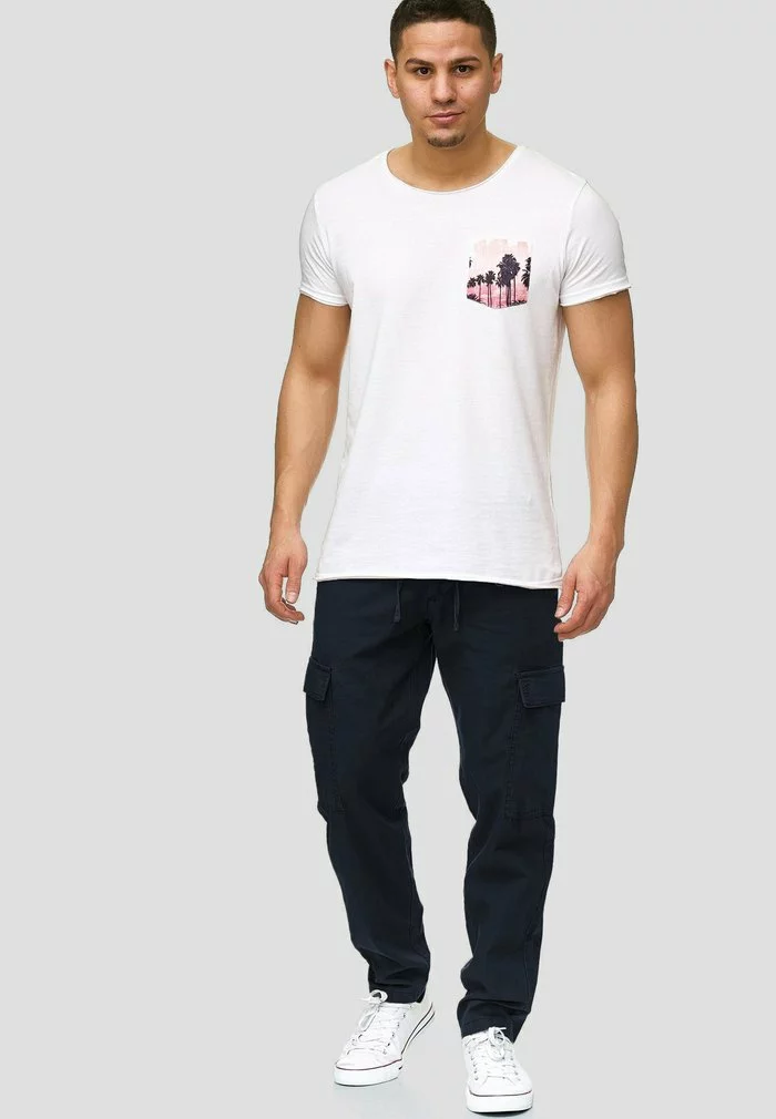 INDICODE JEANS Pantalon Cargo - Navy 2 INDICODE JEANS Pantalon Cargo - Navy – Image 2