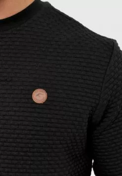 INDICODE JEANS DASH - Sweatshirt - Black -INDICODE JEANS Boutique 4bca15d0d96c48bdaa811b1729ba194b