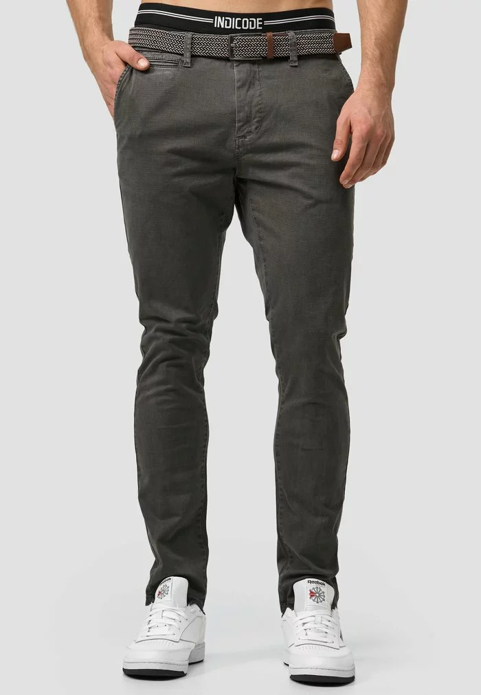 INDICODE JEANS Chino - Dk Grey 2 INDICODE JEANS Chino - Dk Grey – Image 2
