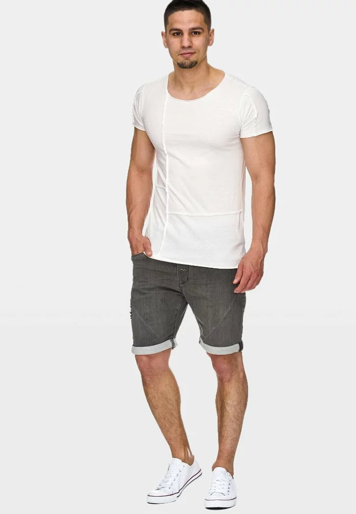INDICODE JEANS Short En Jean - Grey 2 INDICODE JEANS Short En Jean - Grey – Image 2
