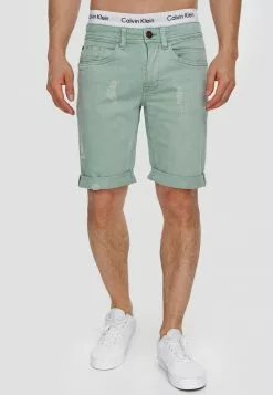 INDICODE JEANS Short En Jean - Granite Green