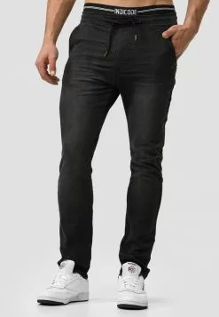 INDICODE JEANS ALBAN - Jegging - Black