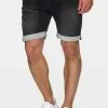 INDICODE JEANS Short En Jean - Black