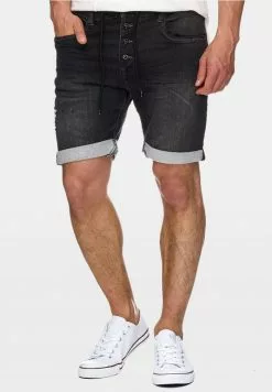 INDICODE JEANS Short En Jean - Black