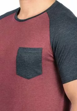 INDICODE JEANS IDGRESHAM - T-shirt Imprimé - Dark Red -INDICODE JEANS Boutique 4eb9bfa197924468b81443e6cce067ef