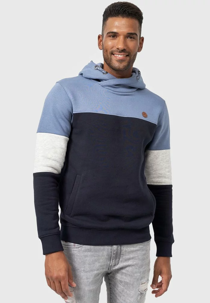 INDICODE JEANS OLSON - Sweat à Capuche - China Blue 4 INDICODE JEANS OLSON - Sweat à Capuche - China Blue – Image 4