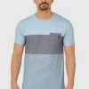 INDICODE JEANS PORTER - T-shirt Imprimé - Blue Wave