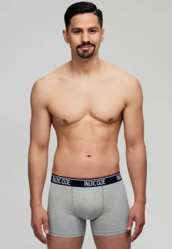 INDICODE JEANS 7 PACK JOHNNY - Shorty - Lt Grey Mix